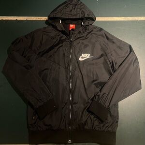 Nike Men's Black Windbreaker Jacket
